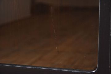 アンティーク家具　艶消しブラックペイント　和モダンな古い茶箪笥
