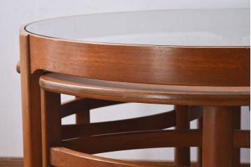 北欧家具　ビンテージ　NATHAN(ネイサン)　コーヒーテーブルセット(ネストテーブル)