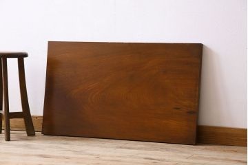 アンティーク雑貨　欅材一枚板　古材を使った杢目が美しい和製アンティークの床板(材料)(1)