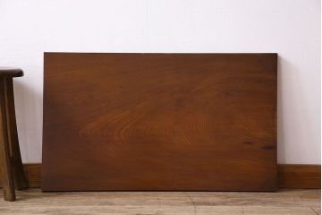 アンティーク雑貨　欅材一枚板　古材を使った杢目が美しい和製アンティークの床板(材料)(1)