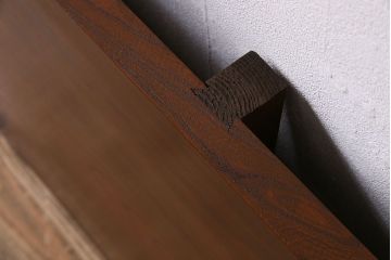 アンティーク雑貨　欅材一枚板　古材を使った杢目が美しい和製アンティークの床板(材料)(2)