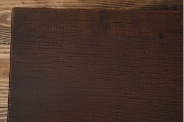 アンティーク家具　古民具・骨董 極厚の一枚板!古い木の裁ち板(作業台・テーブル・ローボード)(2)