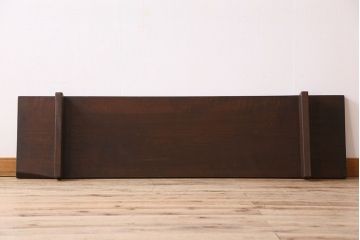 アンティーク家具　古民具・骨董 極厚の一枚板!古い木の裁ち板(作業台・テーブル・ローボード)(2)