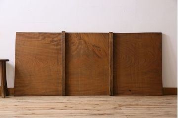 アンティーク雑貨　明治〜大正期　欅材一枚板!杢目の美しい床板(古材、材料)