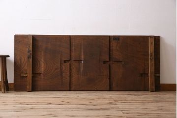 アンティーク雑貨　ジャンク品　和製アンティーク　天板一枚板!古い床板(古材、材料)