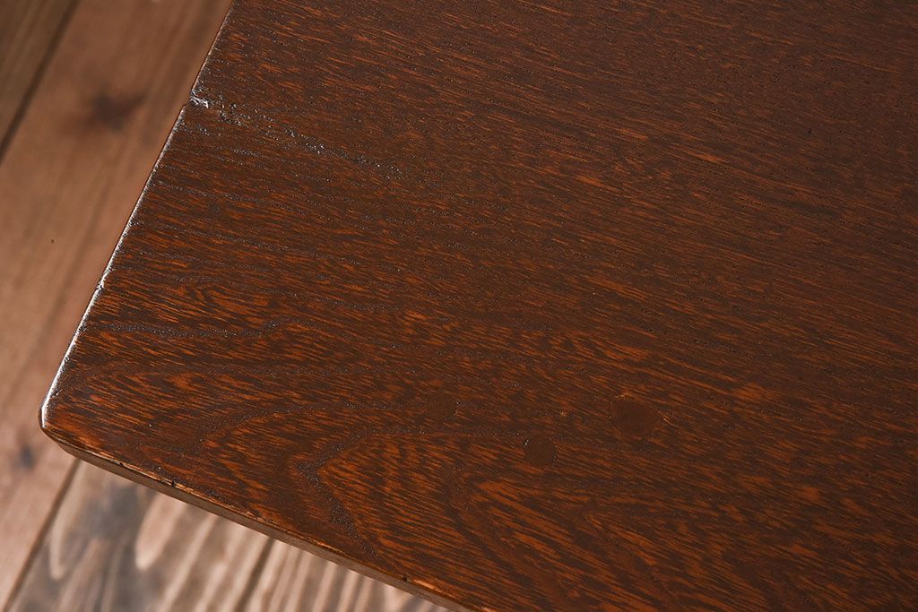 レトロ家具　昭和レトロ　栓材　シンプルな平机(アンティークデスク)