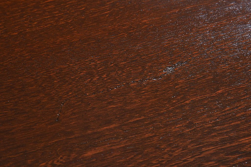 レトロ家具　昭和レトロ　栓材　シンプルな平机(アンティークデスク)