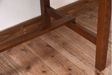 レトロ家具　昭和レトロ　栓材　シンプルな平机(アンティークデスク)