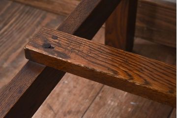 レトロ家具　昭和レトロ　栓材　シンプルな平机(アンティークデスク)