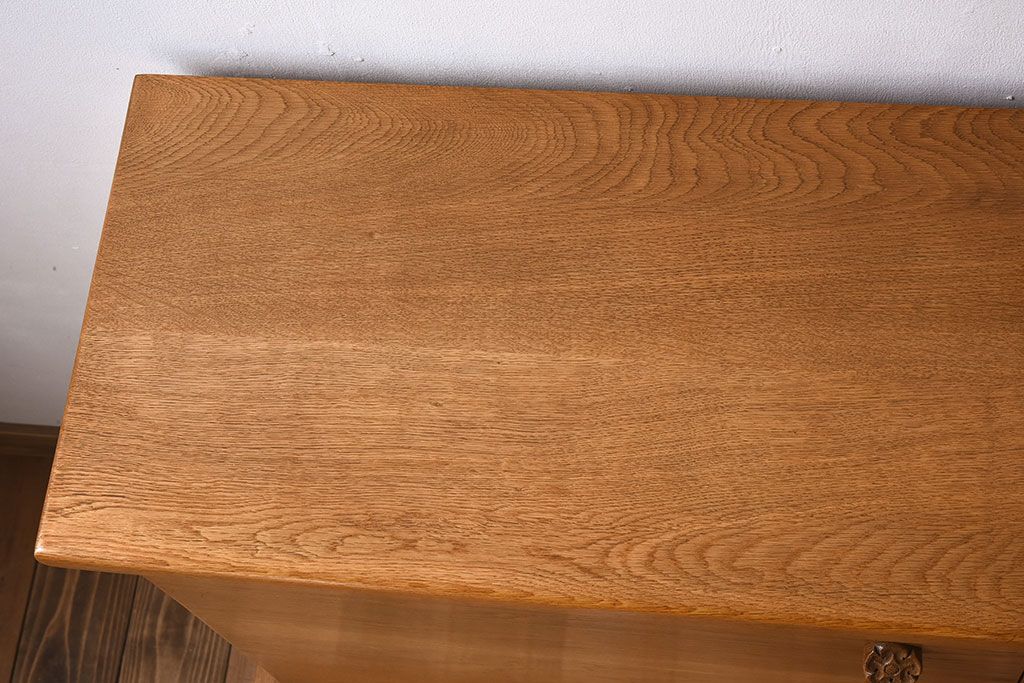 ヴィンテージ家具　北欧ビンテージ　オーク材　シンプルなスタッキングキャビネット