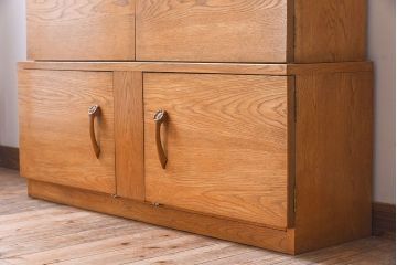 ヴィンテージ家具　北欧ビンテージ　オーク材　シンプルなスタッキングキャビネット