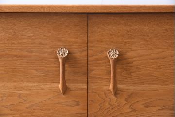 ヴィンテージ家具　北欧ビンテージ　オーク材　シンプルなスタッキングキャビネット