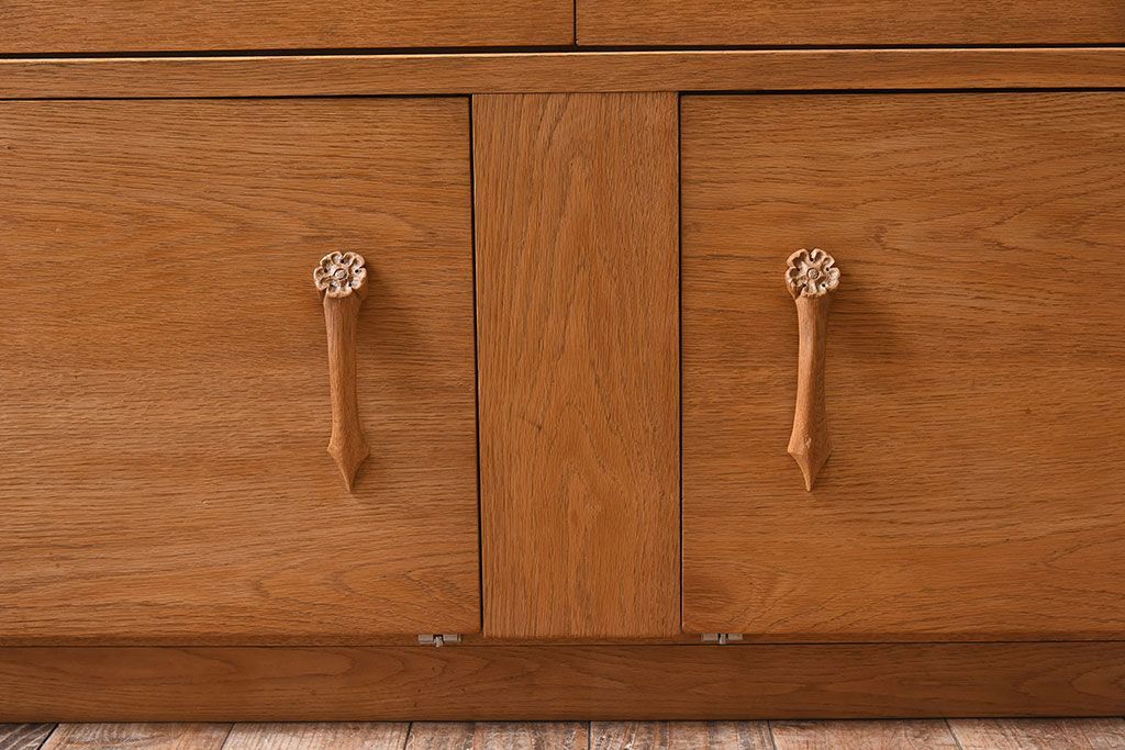 ヴィンテージ家具　北欧ビンテージ　オーク材　シンプルなスタッキングキャビネット