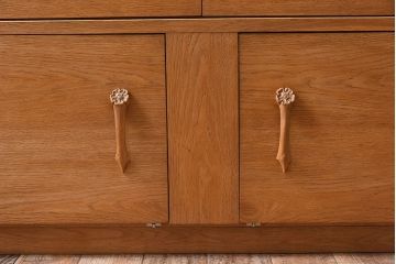 ヴィンテージ家具　北欧ビンテージ　オーク材　シンプルなスタッキングキャビネット