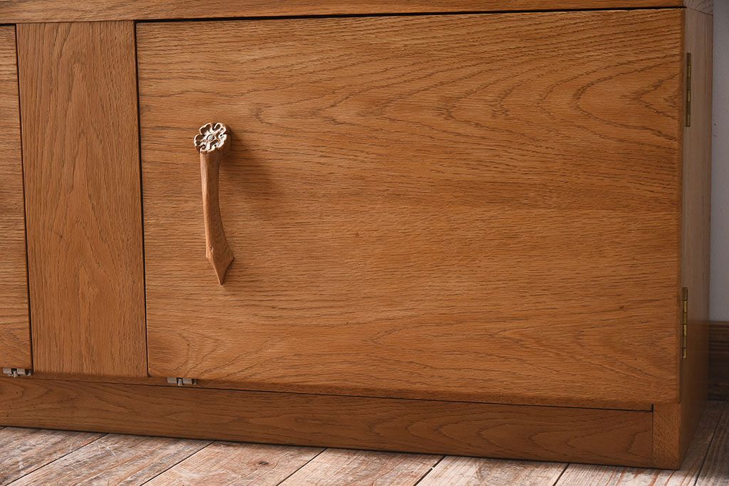 ヴィンテージ家具　北欧ビンテージ　オーク材　シンプルなスタッキングキャビネット