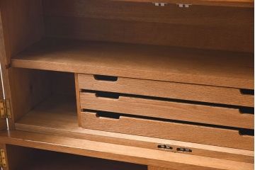 ヴィンテージ家具　北欧ビンテージ　オーク材　シンプルなスタッキングキャビネット