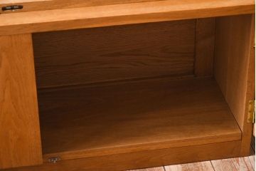 ヴィンテージ家具　北欧ビンテージ　オーク材　シンプルなスタッキングキャビネット