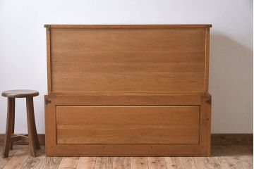 ヴィンテージ家具　北欧ビンテージ　オーク材　シンプルなスタッキングキャビネット