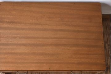 レトロ家具　昭和レトロ　アンティーク　古い木製の文机(座机・デスク)