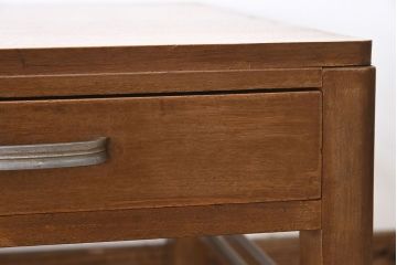 レトロ家具　昭和レトロ　アンティーク　古い木製の文机(座机・デスク)