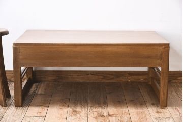 レトロ家具　昭和レトロ　アンティーク　古い木製の文机(座机・デスク)