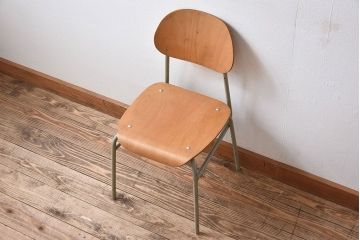 ヴィンテージ家具　ビンテージ　かわいいスクールチェア(キッズチェア)(1)