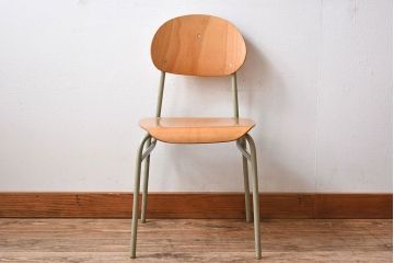 ヴィンテージ家具　ビンテージ　かわいいスクールチェア(キッズチェア)(2)