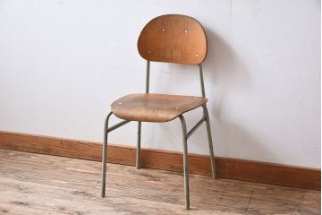 ヴィンテージ家具　ビンテージ　かわいいスクールチェア(キッズチェア)(3)