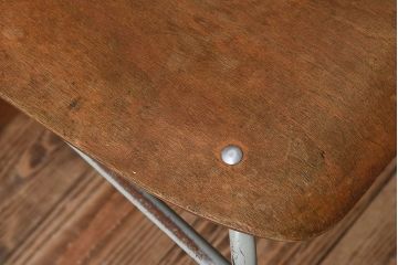 ヴィンテージ家具　ビンテージ　かわいいスクールチェア2脚セット(キッズチェア)