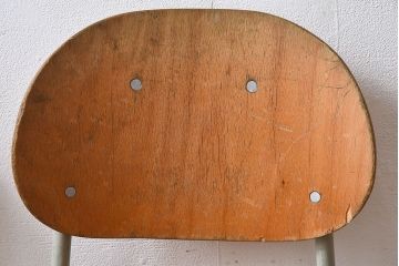 ヴィンテージ家具　ビンテージ　かわいいスクールチェア2脚セット(キッズチェア)