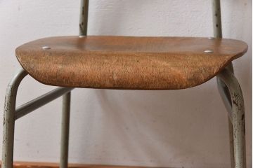 ヴィンテージ家具　ビンテージ　かわいいスクールチェア2脚セット(キッズチェア)