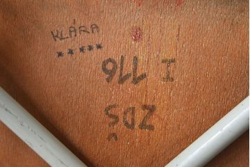 ヴィンテージ家具　ビンテージ　かわいいスクールチェア2脚セット(キッズチェア)