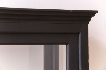 アンティーク家具　和モダン　脚付き!シックなアンティークのペイントガラスケース