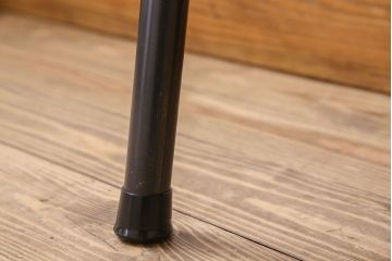 アンティーク家具　天板一枚板　朴の木　和製アンティークのシンプルな鉄脚ベンチ