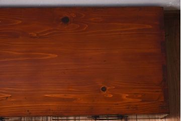 アンティーク家具　古民具・骨董　和モダン　黒漆が上品な和製アンティークの箪笥ローボード(衣装箪笥)