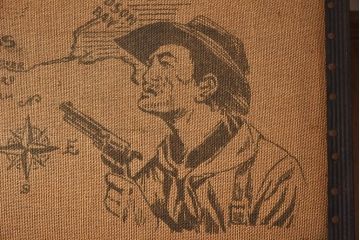 アンティーク雑貨　1950年頃　イギリスアンティークのレトロなトランク