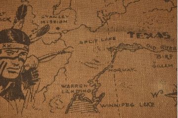 アンティーク雑貨　1950年頃　イギリスアンティークのレトロなトランク