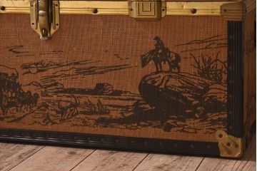 アンティーク雑貨　1950年頃　イギリスアンティークのレトロなトランク