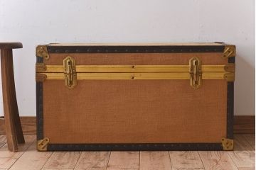 アンティーク雑貨　1950年頃　イギリスアンティークのレトロなトランク
