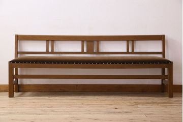 アンティーク家具　和製アンティーク　大正ロマンな雰囲気漂う上品なベンチ