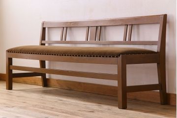 アンティーク家具　和製アンティーク　大正ロマンな雰囲気漂う上品なベンチ