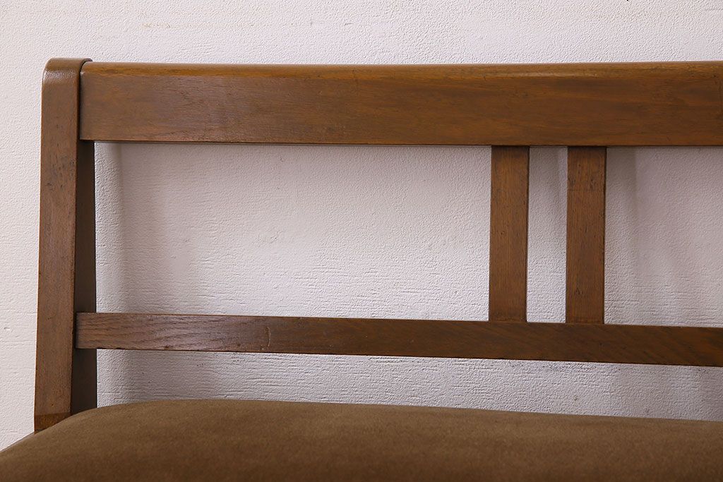 アンティーク家具　和製アンティーク　大正ロマンな雰囲気漂う上品なベンチ