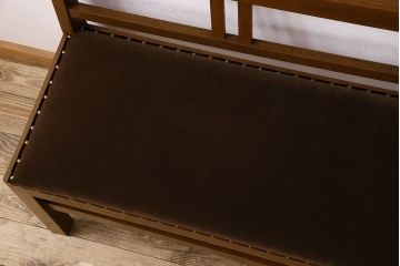 アンティーク家具　和製アンティーク　大正ロマンな雰囲気漂う上品なベンチ