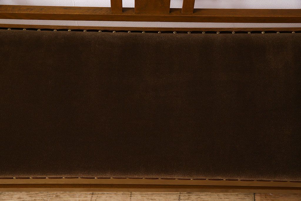 アンティーク家具　和製アンティーク　大正ロマンな雰囲気漂う上品なベンチ