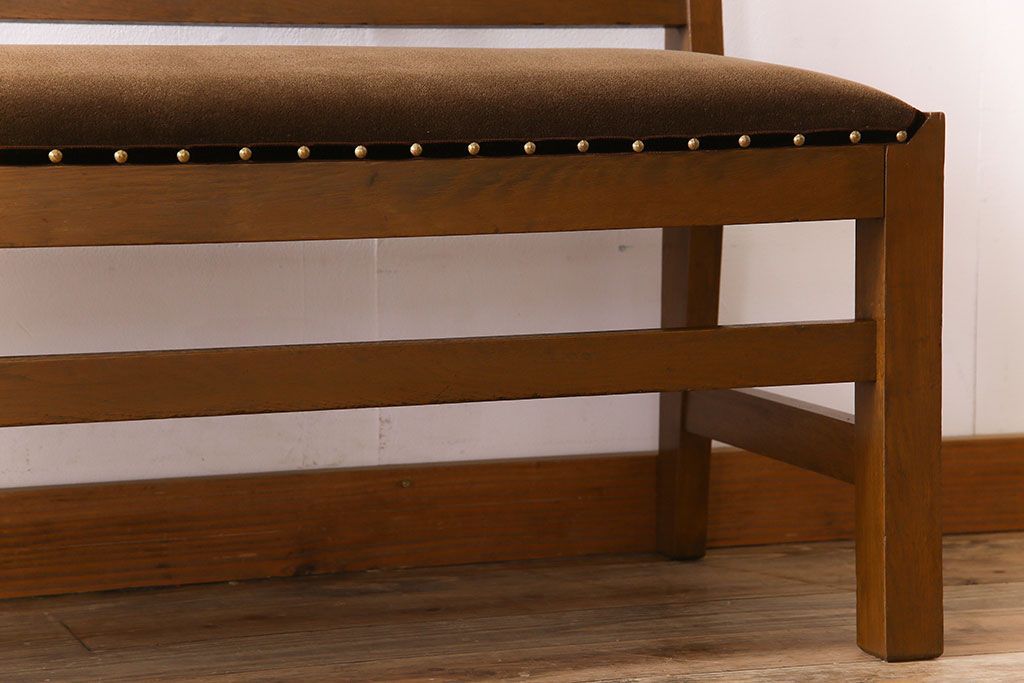 アンティーク家具　和製アンティーク　大正ロマンな雰囲気漂う上品なベンチ