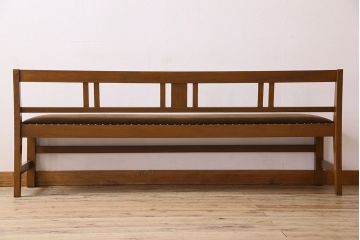 アンティーク家具　和製アンティーク　大正ロマンな雰囲気漂う上品なベンチ
