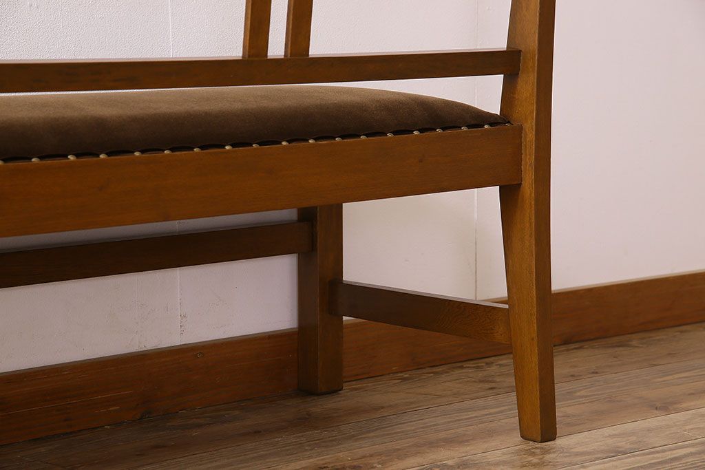 アンティーク家具　和製アンティーク　大正ロマンな雰囲気漂う上品なベンチ