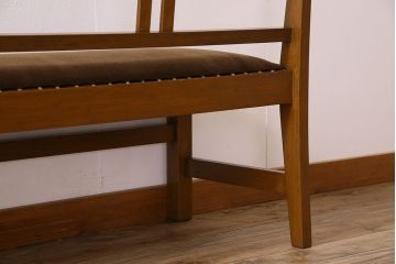 アンティーク家具　和製アンティーク　大正ロマンな雰囲気漂う上品なベンチ