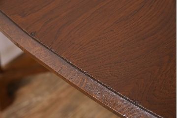 アンティーク家具　イギリスアンティーク　オーク材製!シンプルなダイニングテーブル