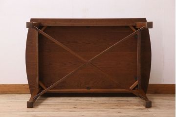 アンティーク家具　イギリスアンティーク　オーク材製!シンプルなダイニングテーブル